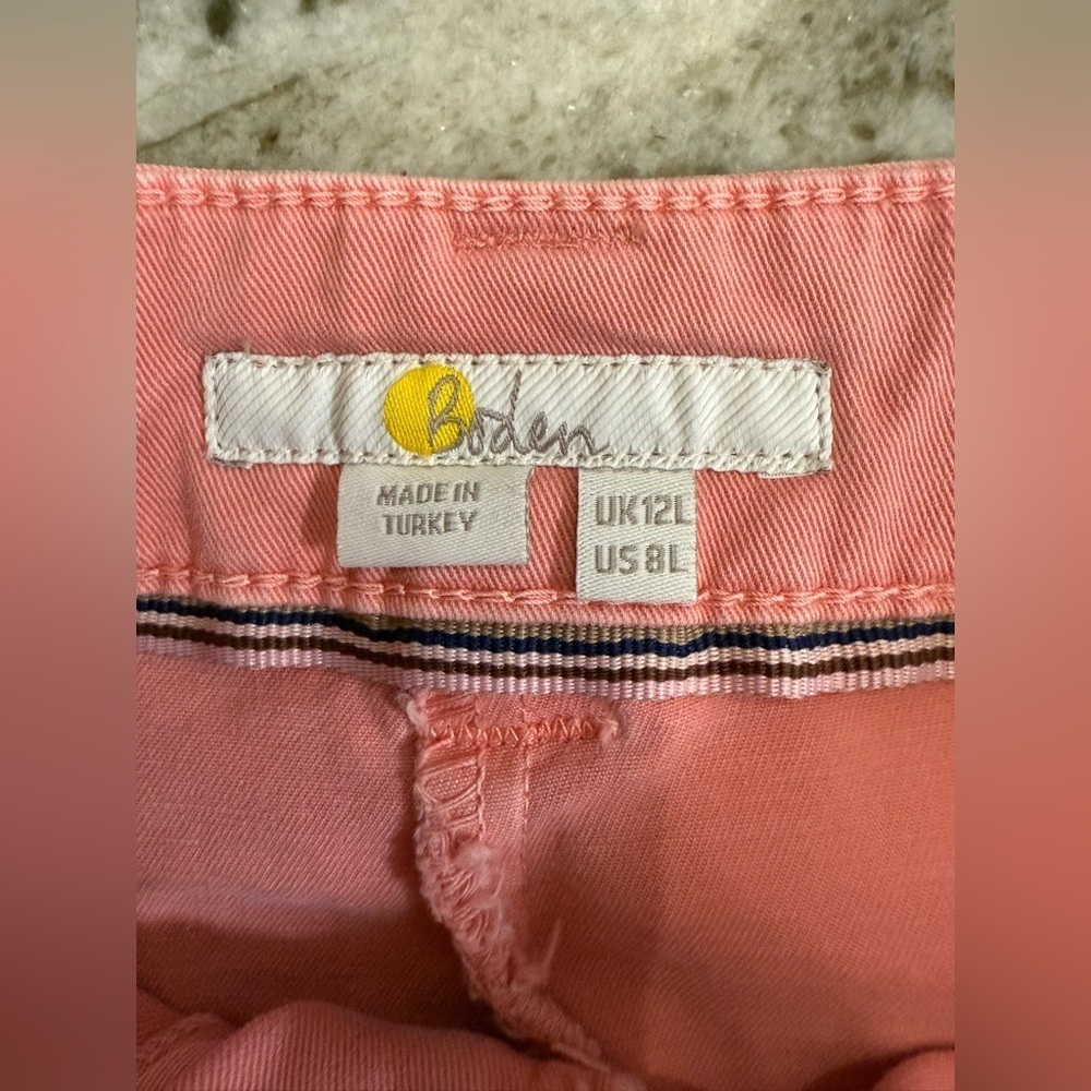Boden Women’s Peach Pink Straight Leg Pants - Size 8L - Picture 6 of 9